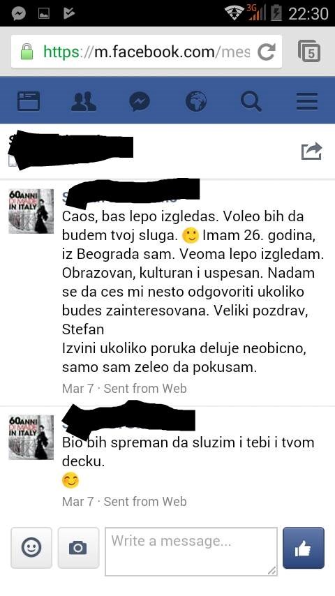 Javio joj se preko Facebooka i dao joj jako čudnu ponudu