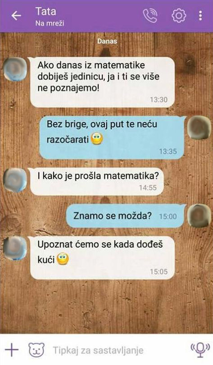 Nasmijat će vas ovaj razgovor tate i sina prije i nakon testa iz matematike