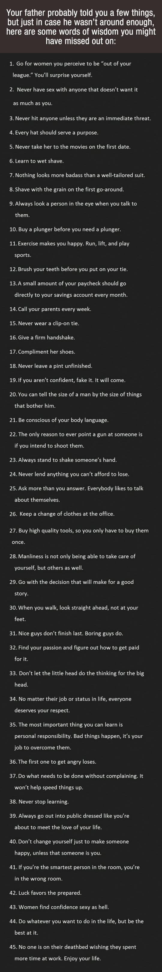 Mudrosti koje te nauči tata