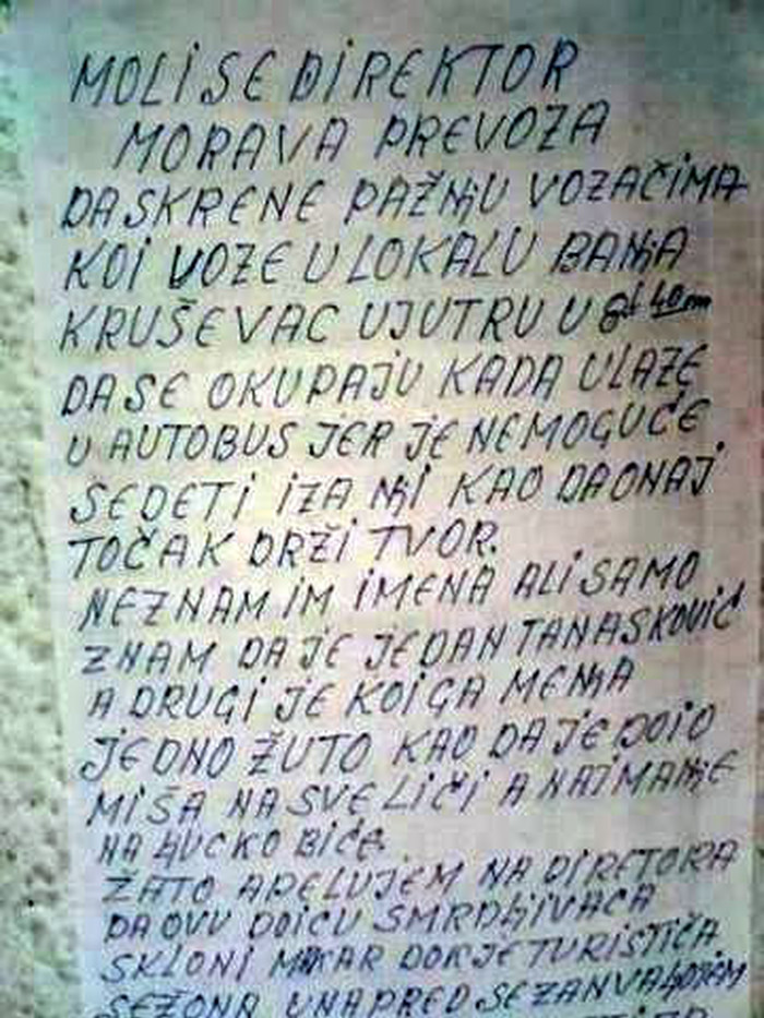 Smrdi, smrdi, užasno smrdi!