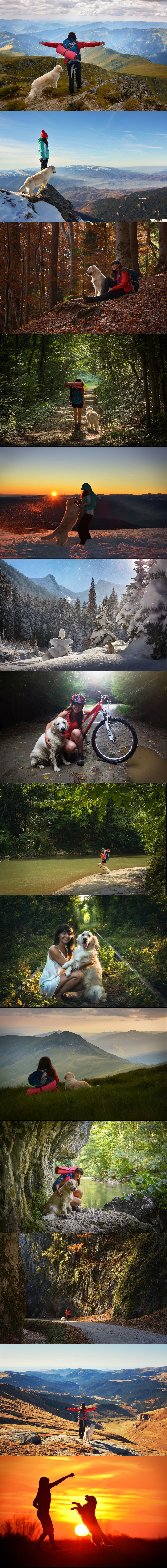 Ova žena pujute Rumunjskom uz pratnju svoje najbolje prijateljice - kujice imena Geena