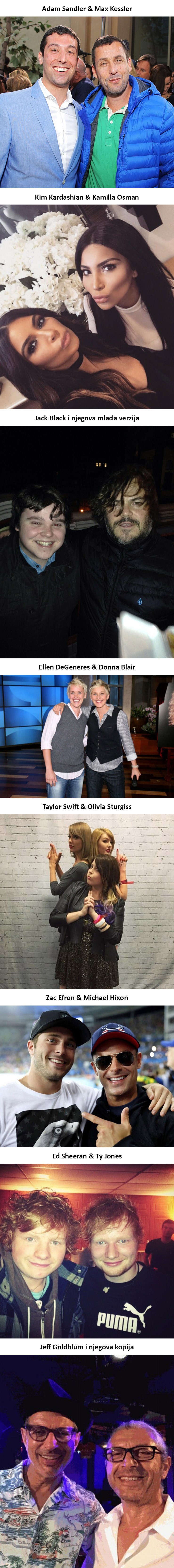 Osam poznatih osoba koje su upoznale svoje dvojnike