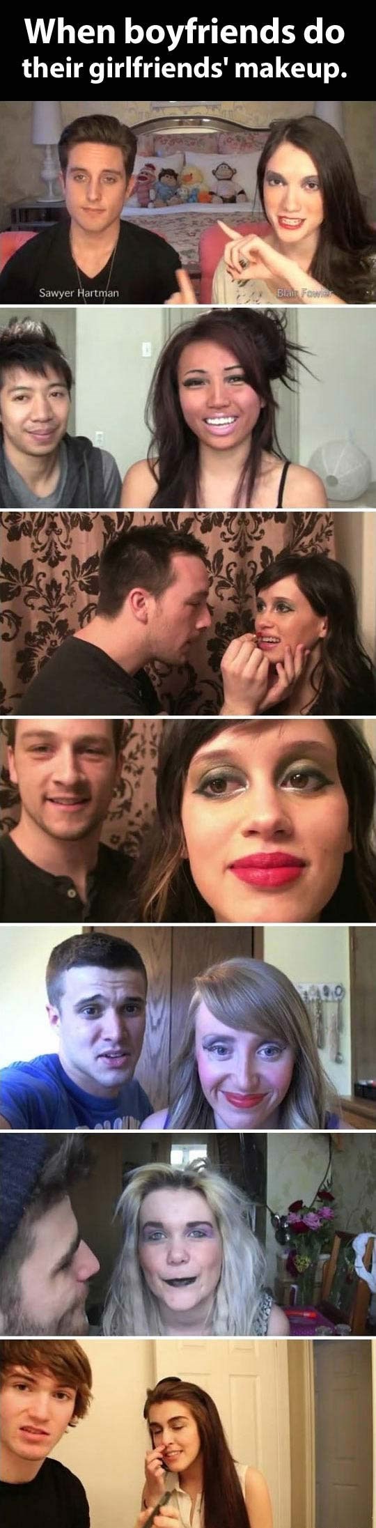 Strava i užas: Cure zamolile dečke da ih našminkaju