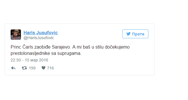 Zašto je princ Charles zaobišao Sarajevo?