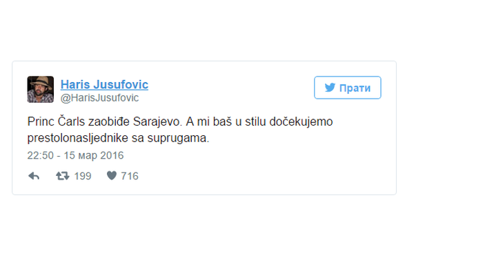 Zašto je princ Charles zaobišao Sarajevo?