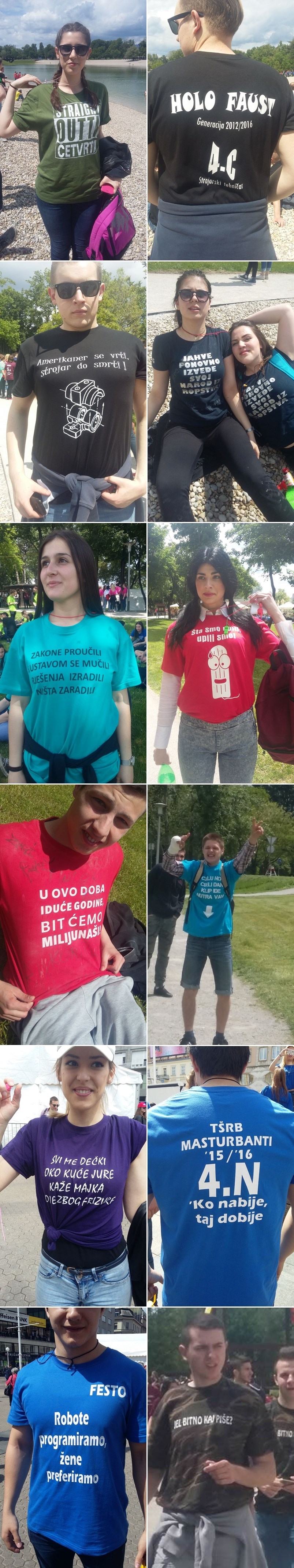 Najzanimljivije majice maturanata s Norijade