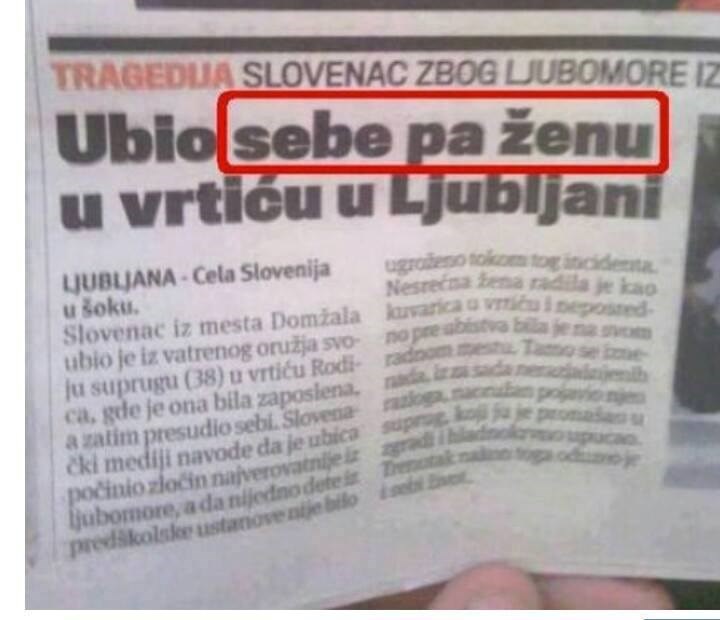 Slovenski "zombi": Ubio sebe, pa ženu?
