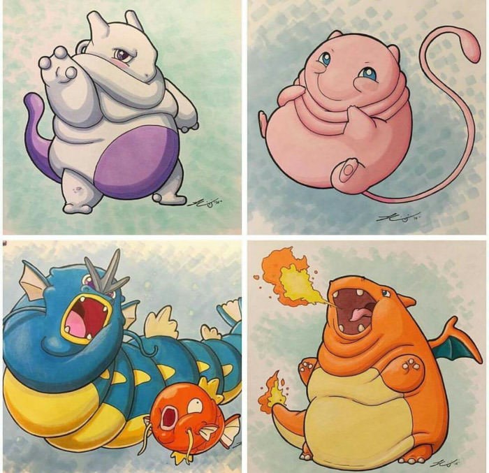 Kako bi Pokemoni izgledali da su debeli