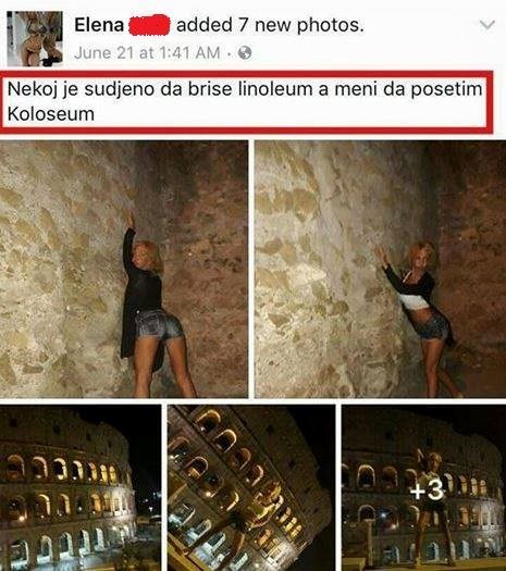 Zbog ove je objave postala predmet sprdnje na Facebooku