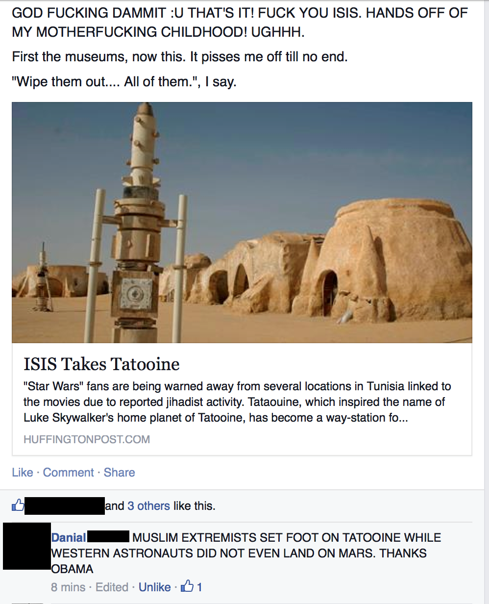 Star Wars fanovi bijesni do ludila: ISIS zauzeo Tatooine!