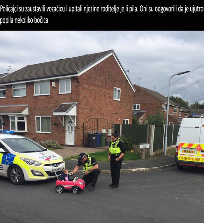 Policija podvrgnula alkotestu maloljetnu vozačicu zbog divlje vožnje