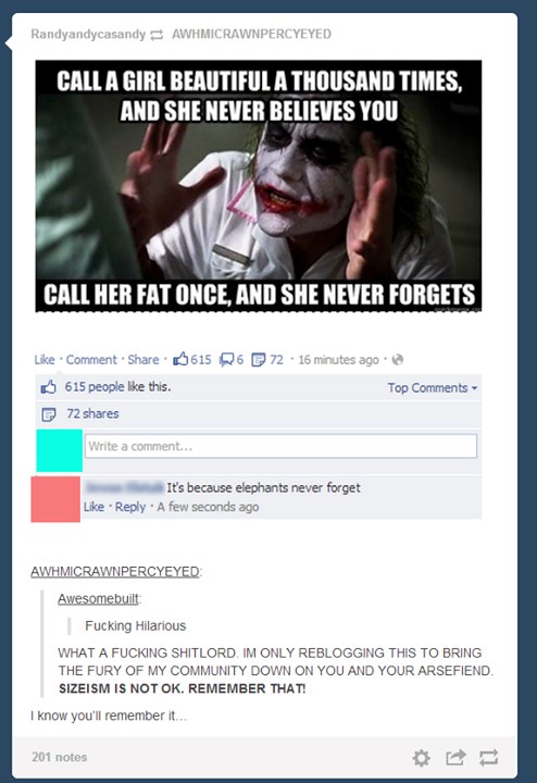 Zašto cura nikad ne zaboravi kad joj kažeš da je debela