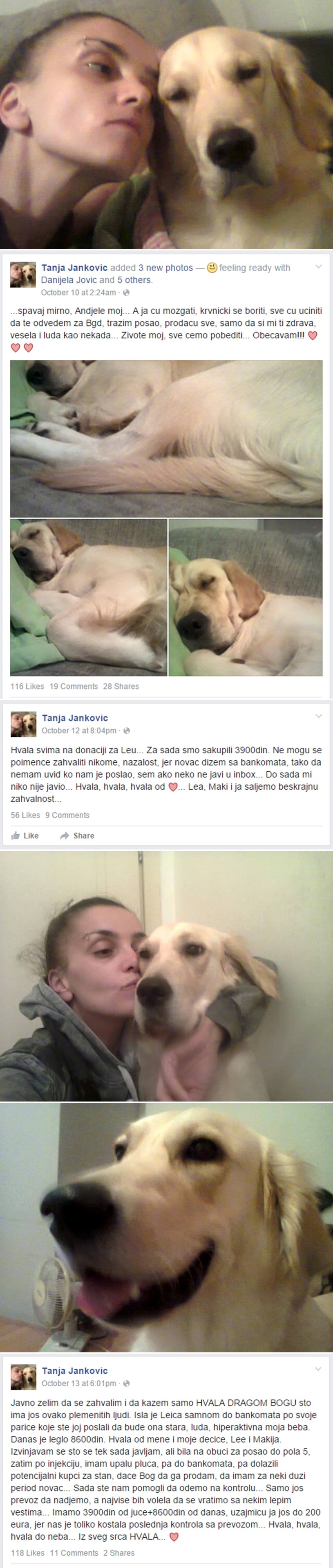 OVAKVU LJUBAV NE MOŽEŠ KUPITI Prodaje stan da bi spasila svog bolesnog psa