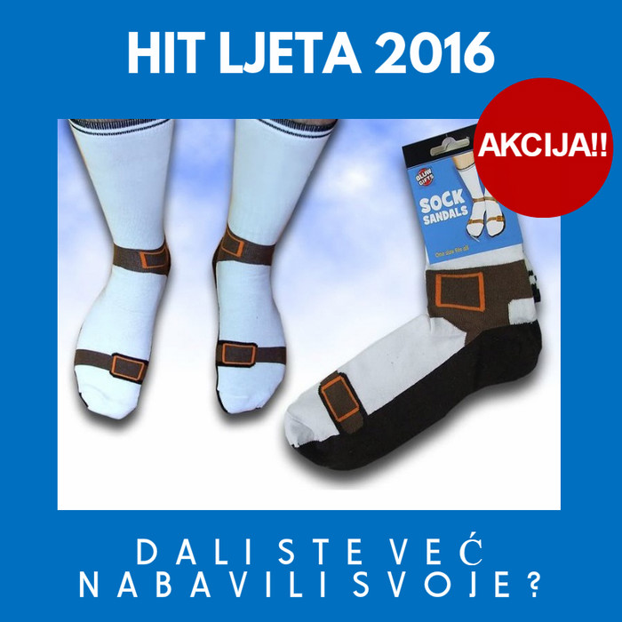ČARAPE-SANDALE :)))) Nek nam se naši turisti osjećaju kao kod kuće.  :D