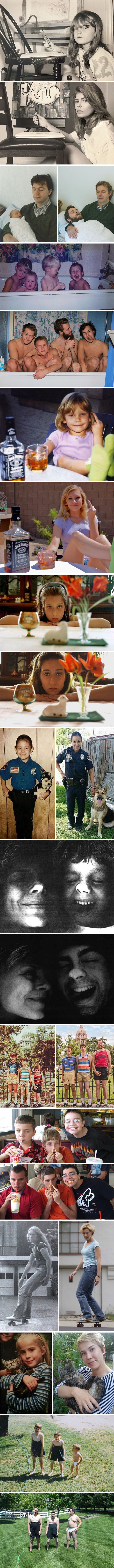 Ovi su ljudi oživjeli stare fotografije iz djetinjstva na genijalan način