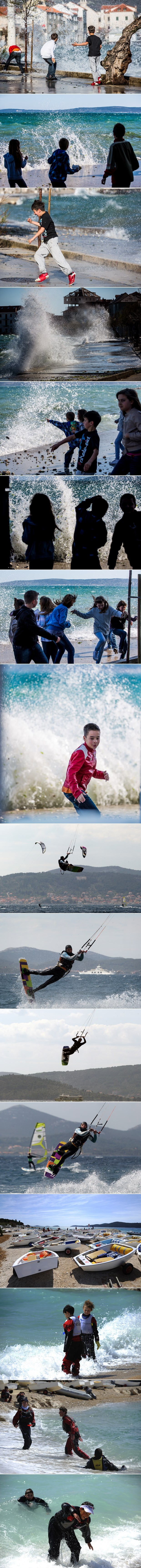 Uživanje u vjetru, valovima i moru