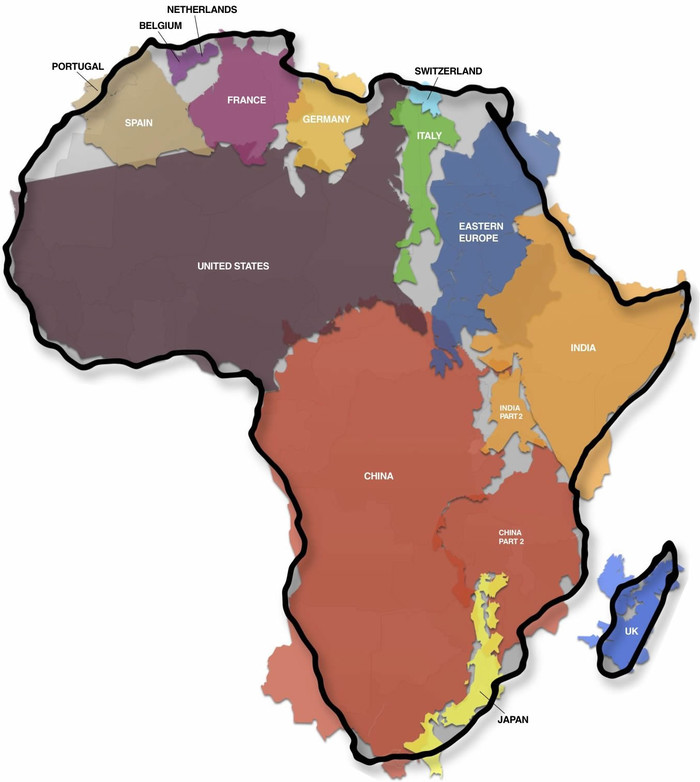 Kolika je zapravo Afrika?