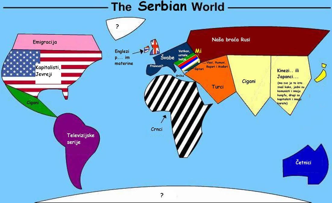 Svijet prema Srbima