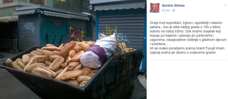 Hrvati tone kruha umjesto gladnima bacaju u smeće!