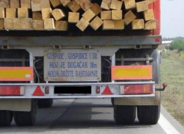 Vozač s dugačkim ima posebnu molbu za žene