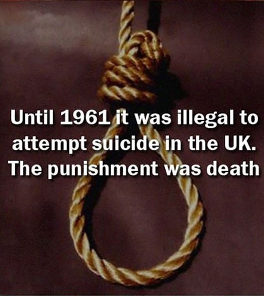 Samoubojstvo ilegalno - kazna smrt