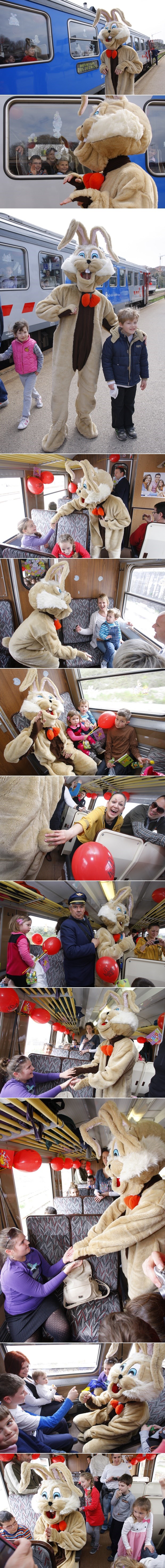 Uskršnji zec klince zabavljao u "Zeko expressu"