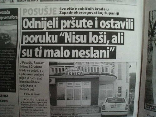Pokrali mu pršute - ostavili poruku s recenzijom