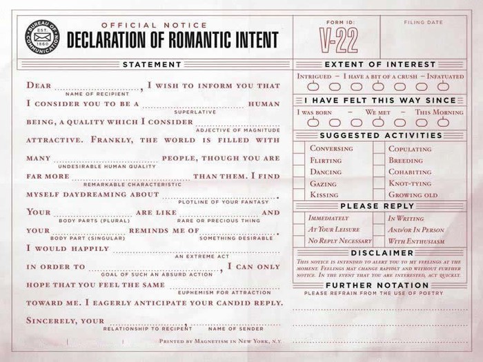 Zaljubljeni ste? Ispunite formular i objavite ljubav