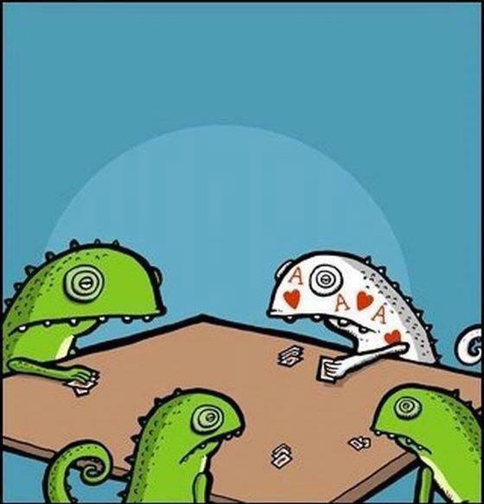 Zašto kameleoni ne igraju poker