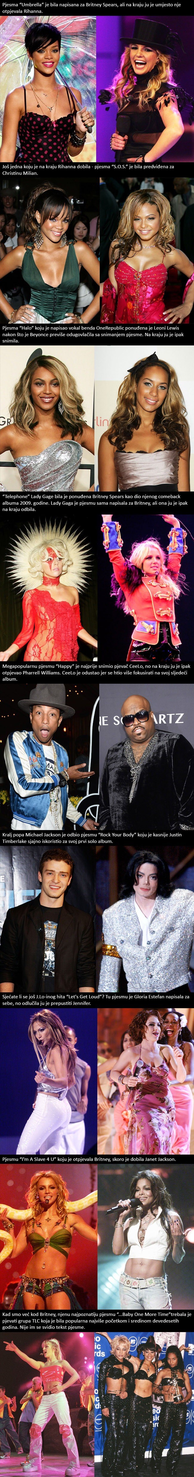 Znate li da neke od najpoznatijih pjesama uopće nisu bile predviđene za pjevače koji su ih otpjevali?