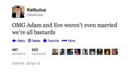 Adam i Eva nisu bili u braku, svi smo kopilad