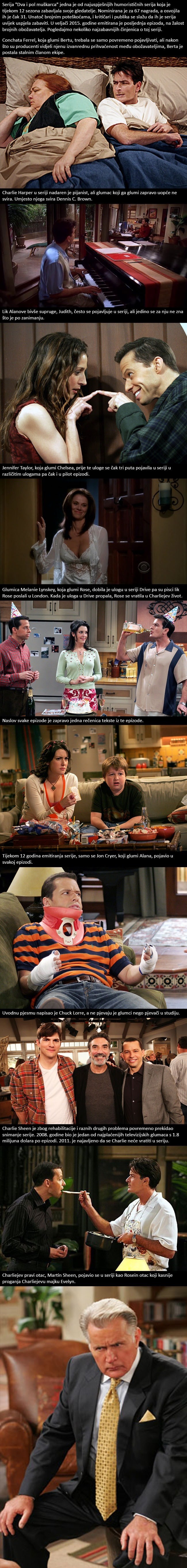 10 činjenica koje niste znali o popularnoj seriji "Dva i pol muškarca"