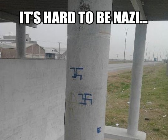 Neonacisti: Nije lako živjeti s pola mozga