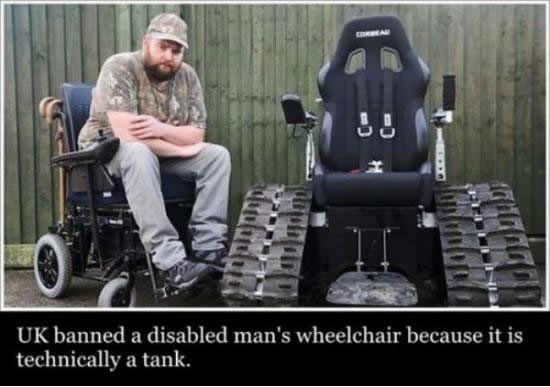 Zabranili mu kolica jer su - tenk