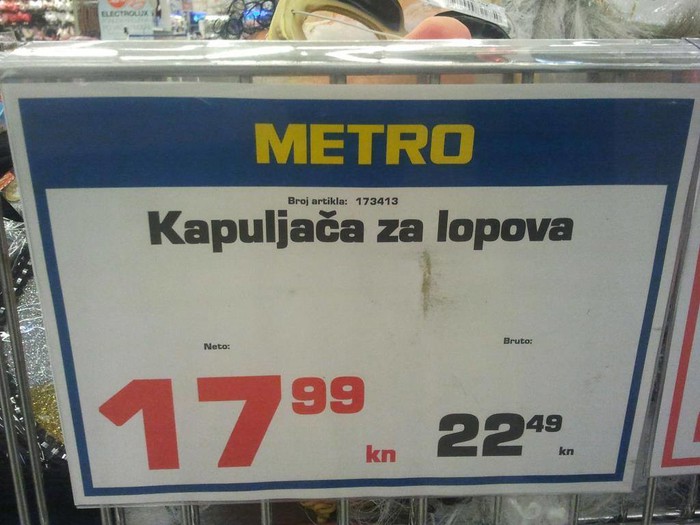 Zaboravi najlonku na glavi, kupi profi lopovsku kapuljaču