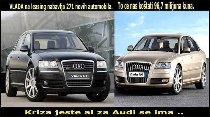 Kriza, EU uzima pare, al za Audija se ima