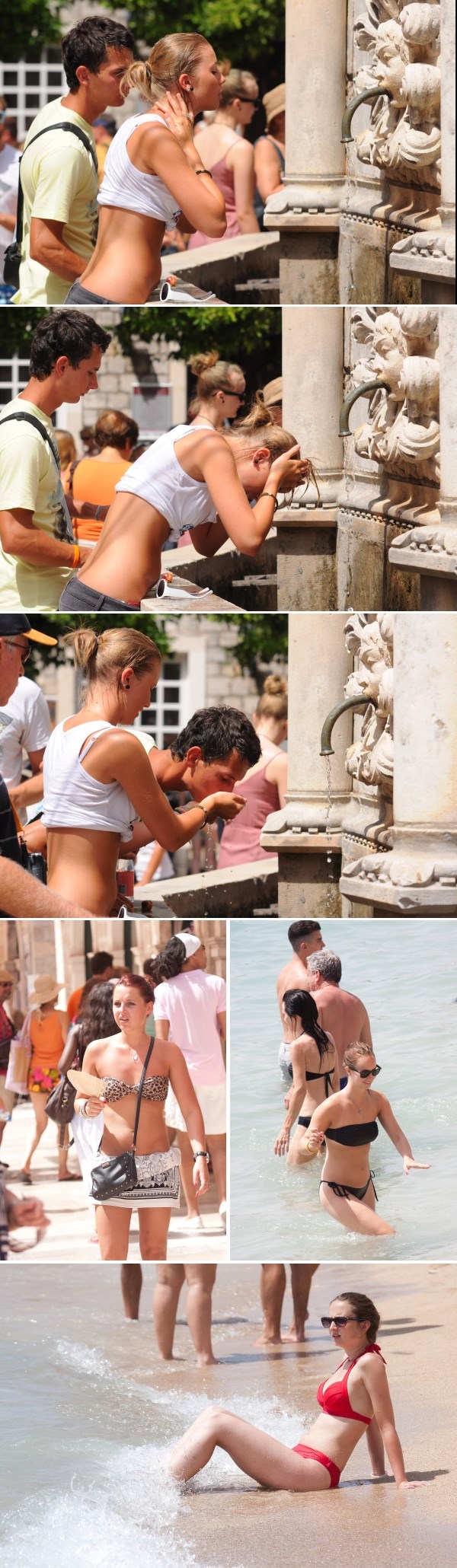 Ovako su se lijepe cure u Dubrovniku hladile od vrućina