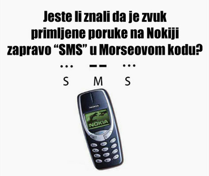 Skriveno značenje zvonjave je Morseov kod!
