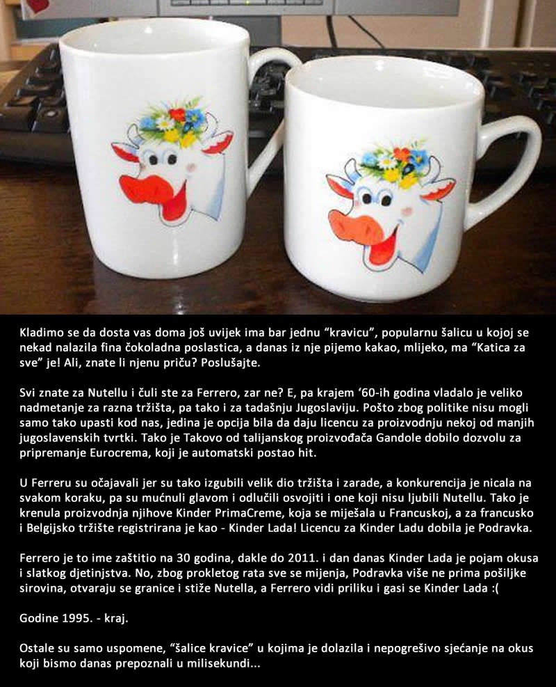 SJEĆATE SE KRAVICE? Ovo je priča o nastanku i nestanku najdraže Kinder Lade
