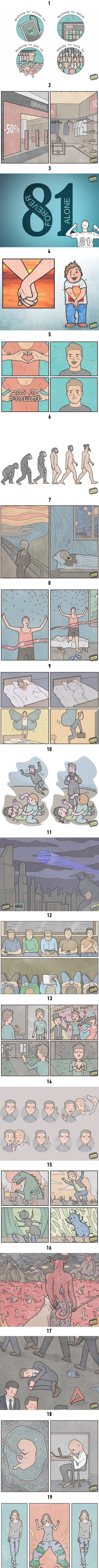 Sarkastične ilustracije ruskog umjetinka ismijavaju doba u kojem živimo