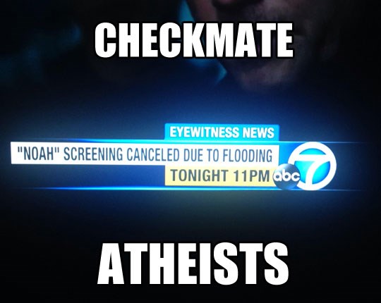 Prikazivanje filma "Noa" otkazano zbog poplave