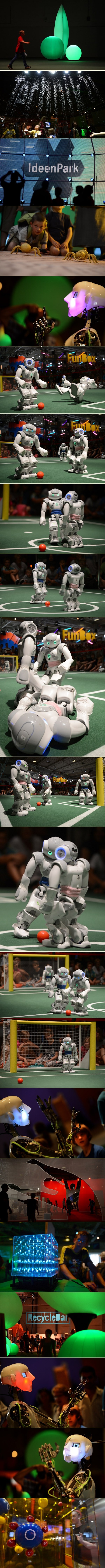 Na tehno sajmu u Njemačkoj roboti odigrali nogometnu tekmu