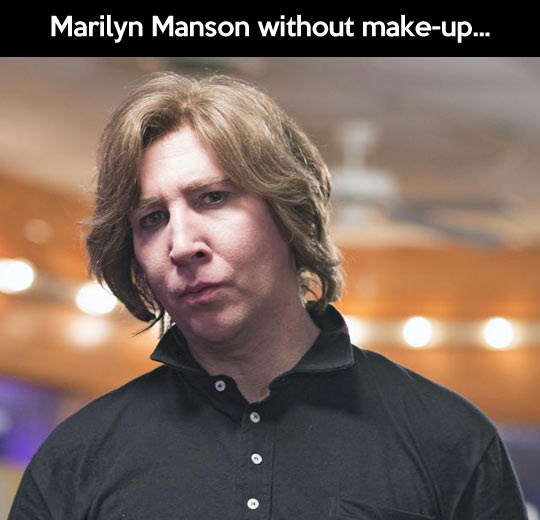 Marilyn Manson bez šminke