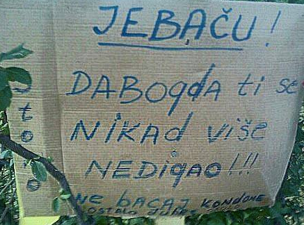 Poruka za 'JEBAČA'