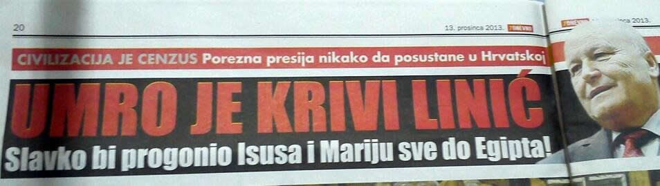 Umro je krivi Linić?