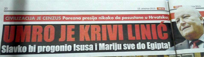 Umro je krivi Linić?