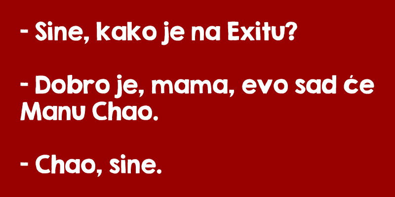 Ćao, sine!