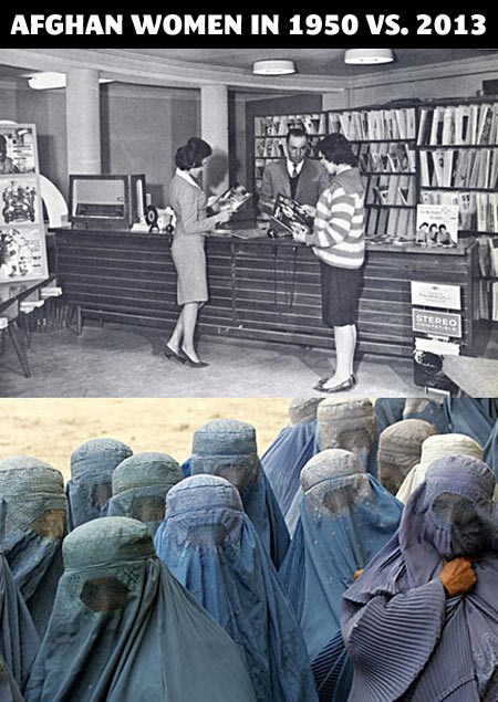 Afganistanke prije 60 godina i danas