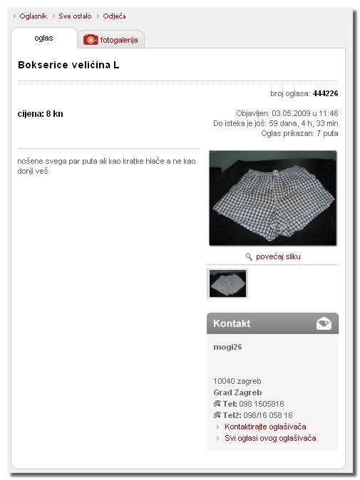 Treba netko rabljene gaće?