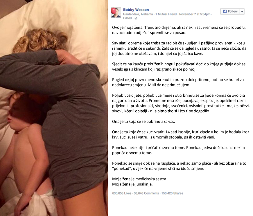 Najljepši status jednog muškarca o svojoj neustrašivoj ženi osvojio je srca svijeta!